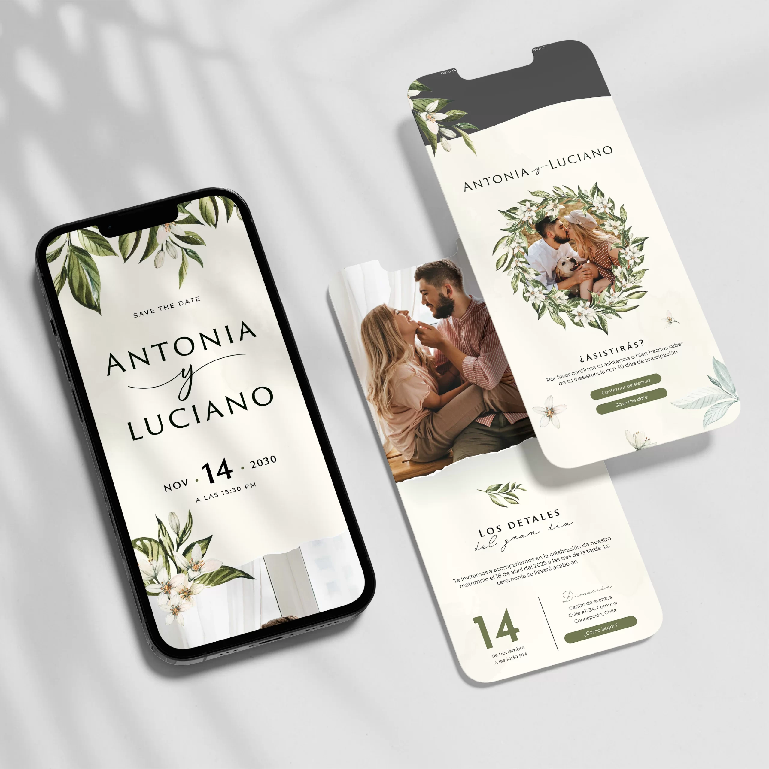 Invitaciones digitales para boda con confirmación de asistencia