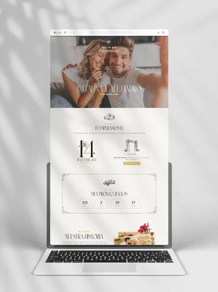 Invitaciones digitales personalizadas para todo tipo de evento: Bodas, XV años, Bautizos y muchos más.