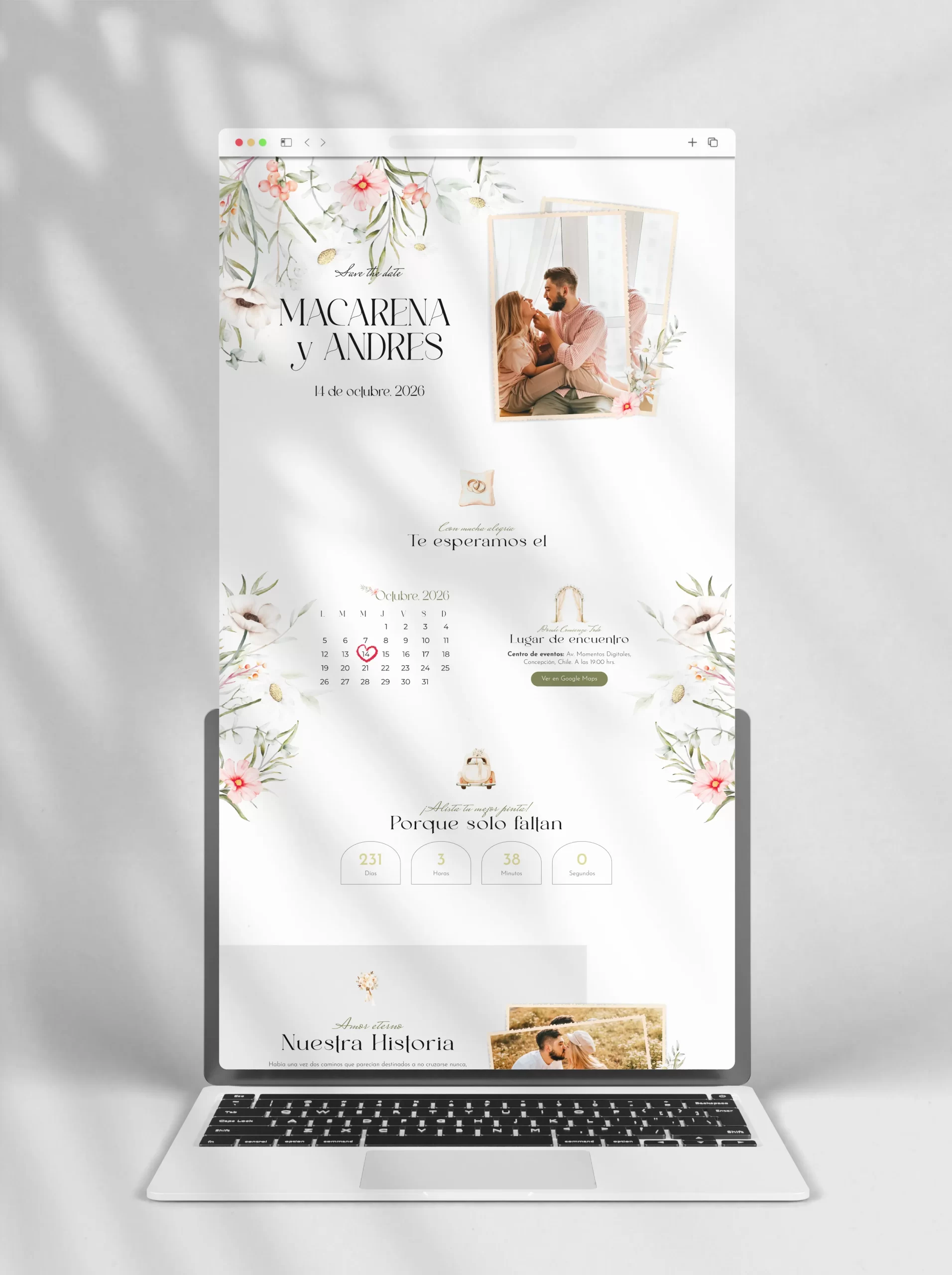 Invitaciones digitales personalizadas para todo tipo de evento: Bodas, XV años, Bautizos y muchos más.