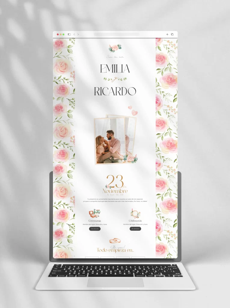 Invitaciones digitales personalizadas para todo tipo de evento: Bodas, XV años, Bautizos y muchos más.