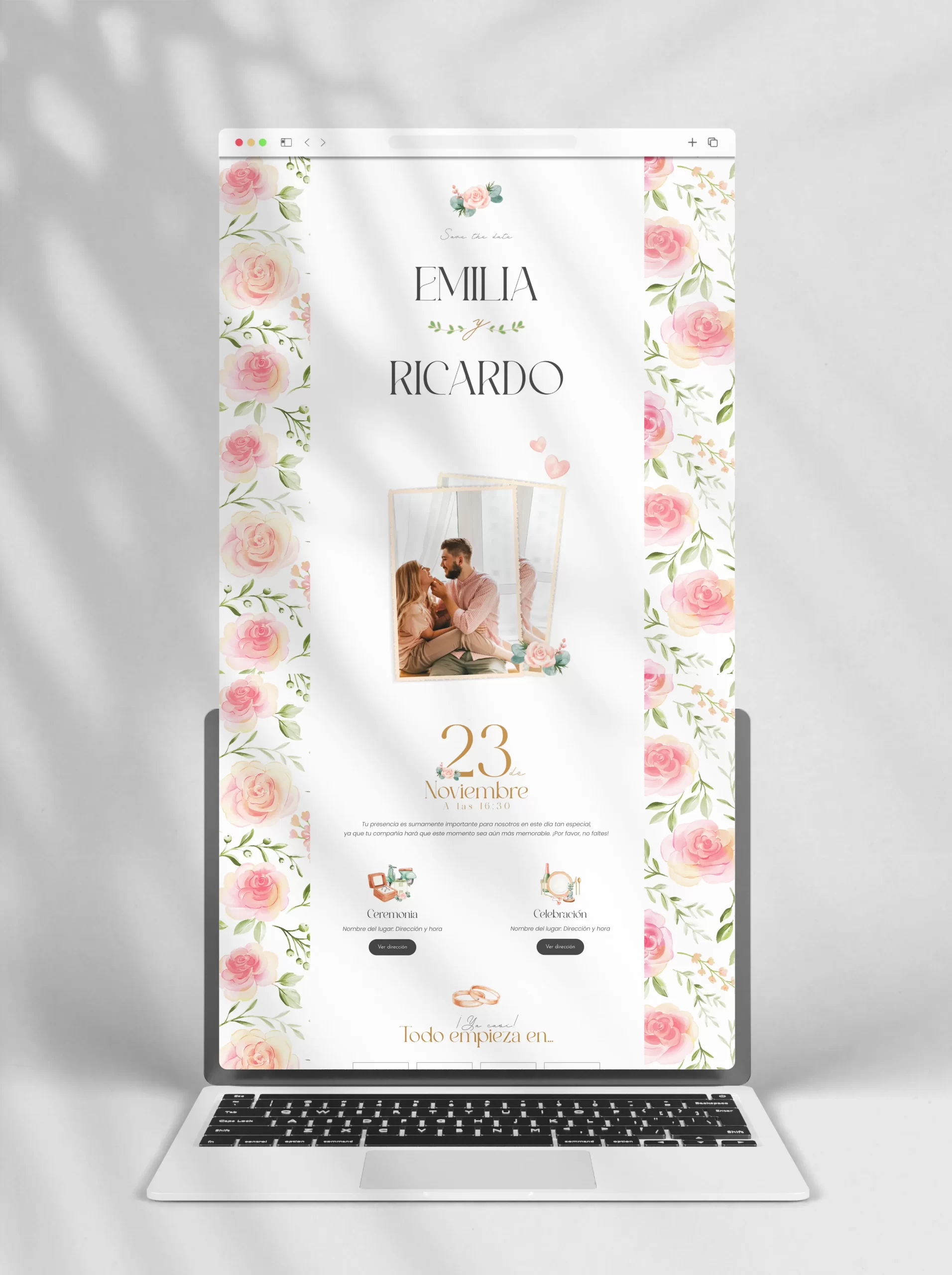 Invitaciones digitales personalizadas para todo tipo de evento: Bodas, XV años, Bautizos y muchos más.